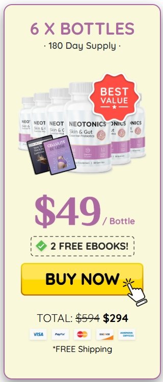 Biggest savings on Neotonics 6 bottle ultimate pack