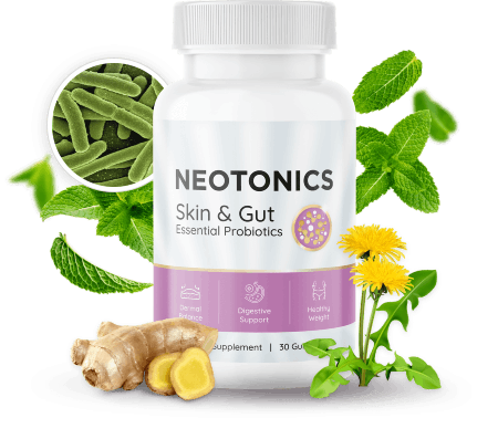 Neotonics Probiotic Supplement for Gut Health & Skin Support
